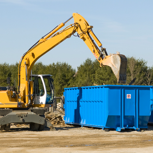 are there any restrictions on where a residential dumpster can be placed in Wright Kansas